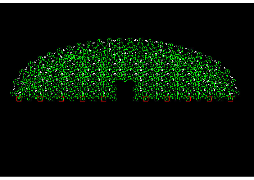 华蓥锡林浩特91跨，1000米长干煤棚网架设计